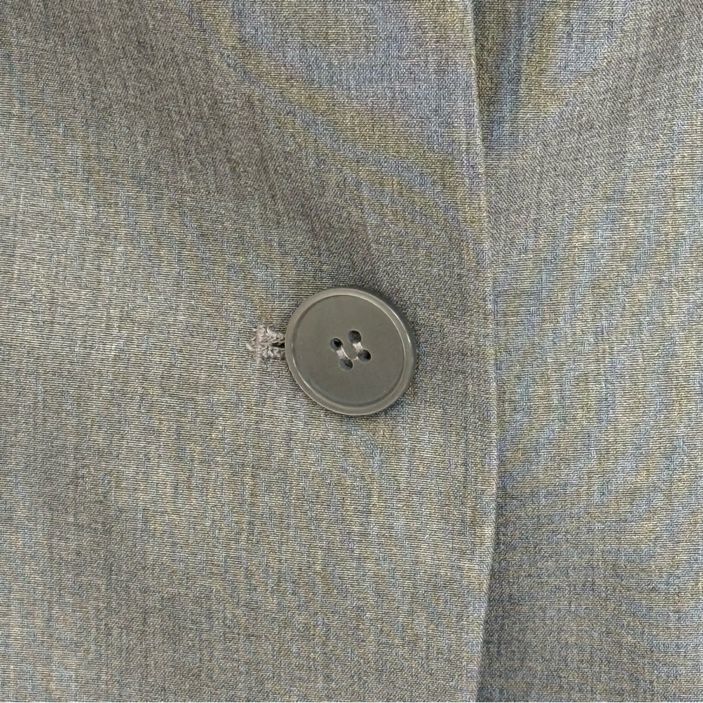 Talbots 100% Silk Gray Blazer Jacket Size 10 | Career Professional Academia - Picture 12 of 12